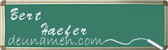 Bert Haefer Visitenkarte